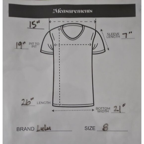 Lululemon Into the Sun White Short Sleeve Athleisure Short Sleeve Tee Top Sz 8 - Picture 9 of 9